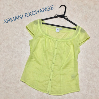 ARMANI EXCHANGE シャツ【ライムイエロー】