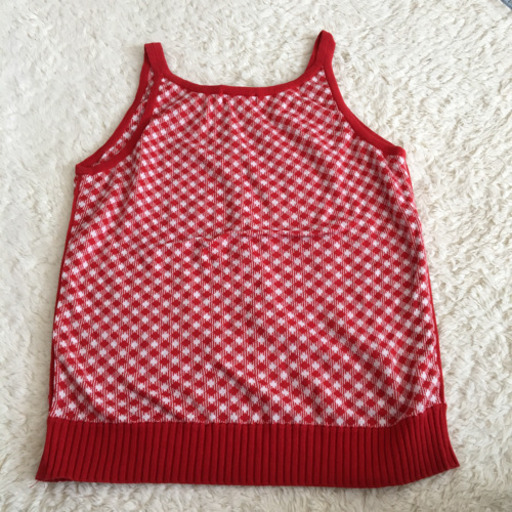 赤のバーバリー タンクトップ キャミソール BURBERRY