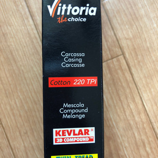 未使用　vittoria cotton 220 tpi とテープです。の画像