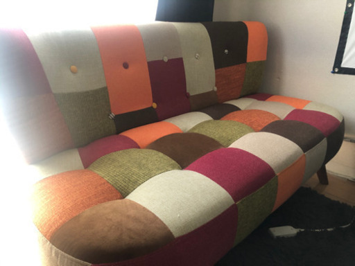 パッチワークソファ