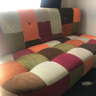 パッチワークソファ