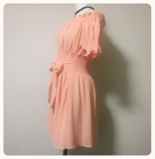 ご購入者様決定 [GRL]2wayシフォンチュニック LサイズOK ミニワンピース オレンジ
