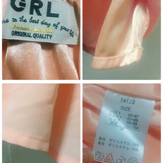 ご購入者様決定 [GRL]2wayシフォンチュニック LサイズOK ミニワンピース オレンジの画像