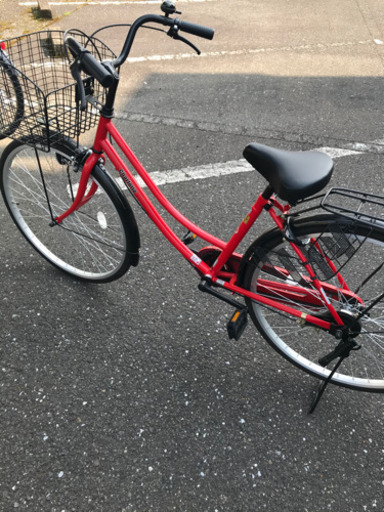 中古　自転車　【赤】