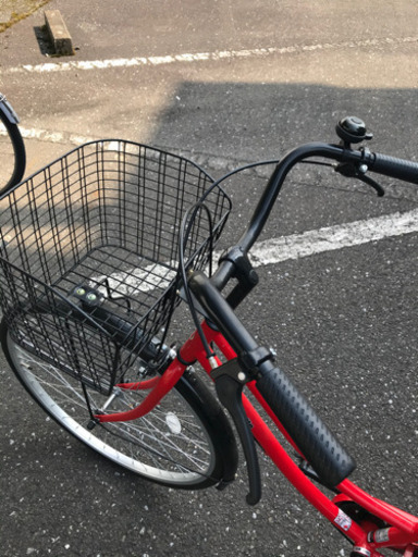 中古　自転車　【赤】