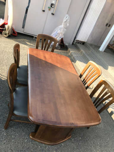 カリモクダイニングテーブルセットイス5脚