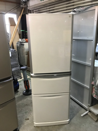 【がんばろう日本！】JH00371 三菱　冷蔵庫　2016年製　MR-C34Z-W