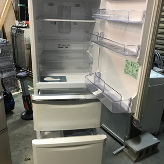 がんばろう日本！】JH00371 三菱 冷蔵庫 2016年製 MR-C34Z-W