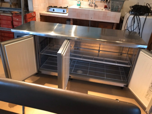 冷蔵コールドテーブル/冷蔵庫/実働/引き取り限定/秋田市近辺の配送致します/