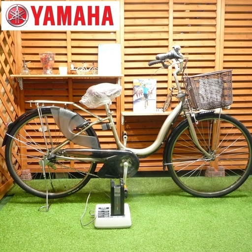 電動自転車 26インチ ヤマハ パス ナチュラM 新基準 大容量8.1Ah サドル新品 中古 YAMAHA PAS Natura M