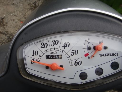 50cc　スズキ　Let's4　　走行少ない、606ｋｍ