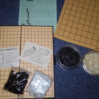 囲碁・初心者用９路マット+持ち運び式囲碁セット