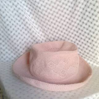 帽子　ピンク　ポリエステル 70%　綿 30％　サイズ 57.5...