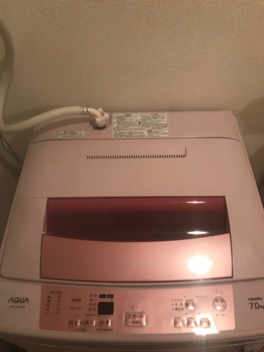 【取引き中】洗濯機　AQUA 7kg