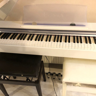 Privia CASIO カシオ PX-735WE ピアノ椅子2つ付き