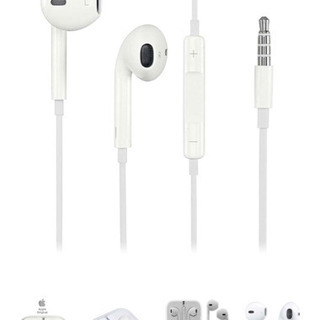 値下げ【新品未使用】Apple アップル 純正イヤホンとシールiPhoneの画像