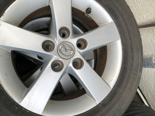 195/65/R15 ヨコハマBluEarth ノーマルタイヤ4本8分溝　マツダ純正ホイール