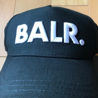 新品 BALR. ボーラー Classic Cotton Cap 立体ロゴ刺繍 ★ ベースボールキャップ 帽子 メンズ 黒 ブラック キャップ 本物 純正の画像