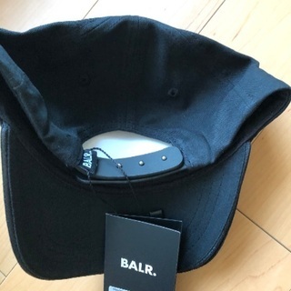 新品 BALR. ボーラー Classic Cotton Cap 立体ロゴ刺繍 ★ ベースボールキャップ 帽子 メンズ 黒 ブラック キャップ 本物 純正の画像