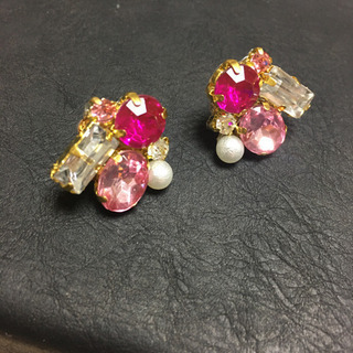ハンドメイド☆ビジューピアス
