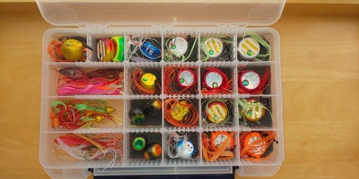 新品未使用☆種類豊富なタイラバ釣り用仕掛けセット！　おまけの鋏つき