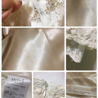 [MIEL CRISHUNANT]総レース フレアスリーブチュニック ミニワンピの画像