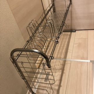 受渡決定済★ステンレス シンク上水切りラック KU-01N モリ工業