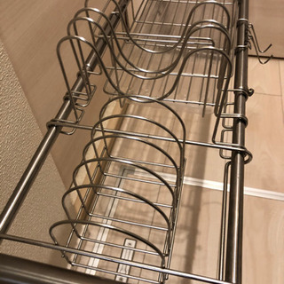 受渡決定済★ステンレス シンク上水切りラック KU-01N モリ工業の画像