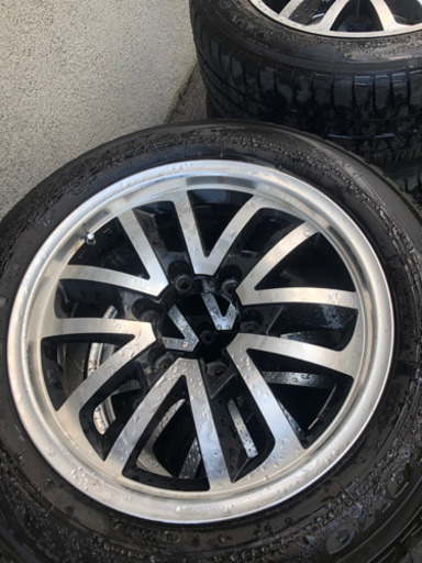 【値下げ】215/60R17  6穴　ハイエース.キャラバンに　タイヤ、アルミ セット