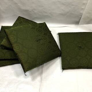 美品！ふかふか 高級座布団 5枚組セット グリーン系 55×59...