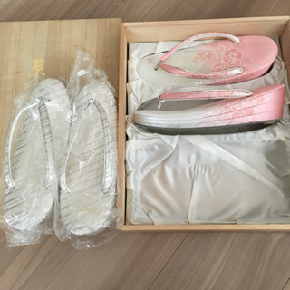 和服用  草履 ピンク シルバー 成人式 結婚式の画像