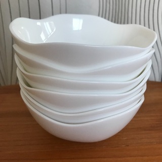 山崎パン 白いお皿 ボウル6個セット(一部新品)／ヤマザキパンまつり フランスの画像