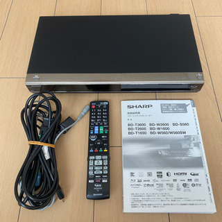 シャープ　ブルーレイ・レコーダー BD-T26000 美品