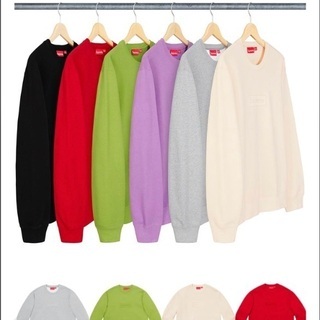 20SS Supreme  Cutout Logo Crewneck カットアウトロゴの画像