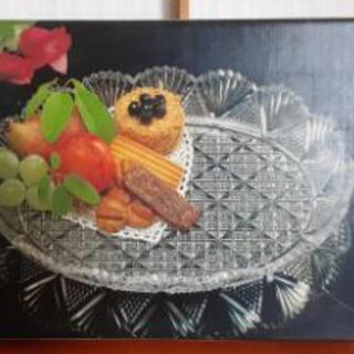 昭和レトロ★ HOYAガラス  楕円盛皿の画像