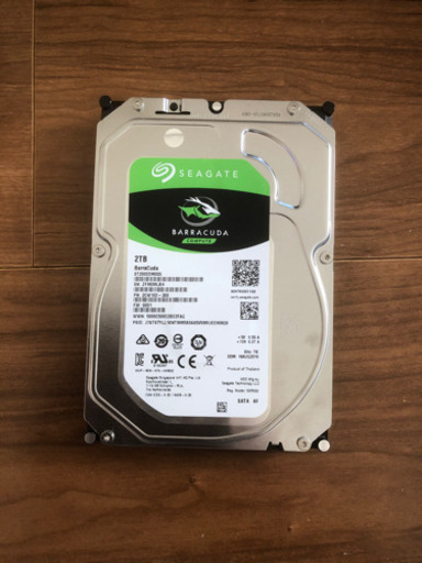 ハードディスク 2TB 新古