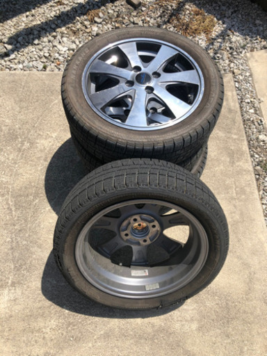 【スタッドレス用に】15インチ4.5j アルミホイル　4本