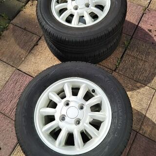 スズキ ラパン純正ホイール/165/70R13フルサイズタイヤ