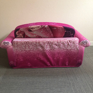 キッズ　ディズニープリンセスソファベッドの画像