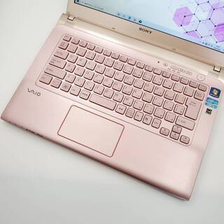 SONY Corei3 メモリ4GB SSD128GB ノートパソコン ピンク
