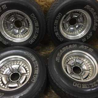 【NEXEN ROADIAN ATⅡ 31X10.50R15 LT】夏タイヤ 4本【WORK 社外 15インチ 8.5J6HPCD139.7-32】(VTG172) クレジットカード QR決済可能