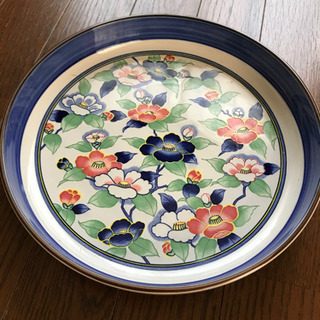 【値下げ】新品未使用　九谷山茶花 大皿 2枚組の画像