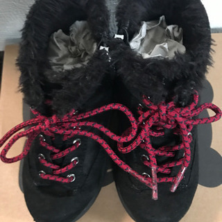 ミキハウス  double B 黒色ブーツ　17センチの画像