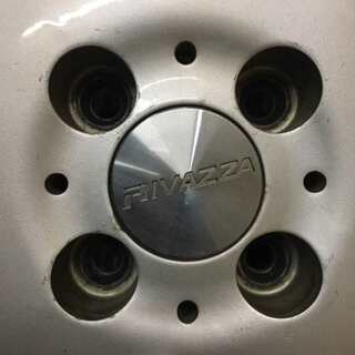 【BS BLIZZAK VRX 175/65R15】スタッドレス 4本【RIVAZZA 社外 15インチ 5J4HPCD100+45】2019年製 バリ溝 アクア スイフト等　(TI117) クレジットカード QR決済可能