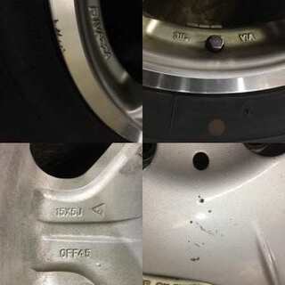 【BS BLIZZAK VRX 175/65R15】スタッドレス 4本【RIVAZZA 社外 15インチ 5J4HPCD100+45】2019年製 バリ溝 アクア スイフト等　(TI117) クレジットカード QR決済可能