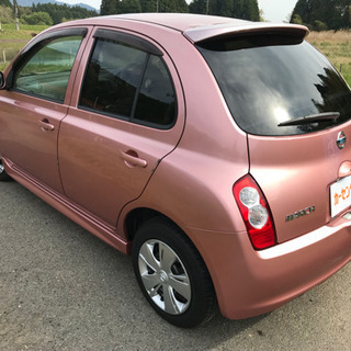 マーチ 20年 車検4年5月 5万㌔ KENWOODナビ TV Bカメラ エアロの画像