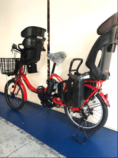 ヤマハ　パスバビー　20インチ 3人乗り　8.7ah デジタル　赤　電動自転車　電動アシスト