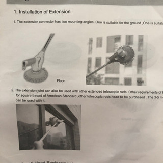 回転ブラシで楽々お掃除！高所もお任せ！の画像