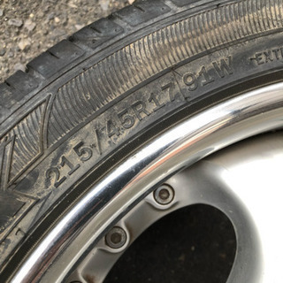 AME SHALLENアルミホイールセット アルミ ホイール 215/45/17の画像