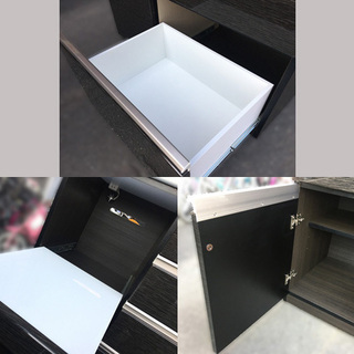 良品！ NITORI/ニトリ キッチンボード 食器棚 ポスティア100KBBK 約100 